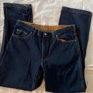 Duluth Trading Co Men's Straight Jeans - Dark Blue